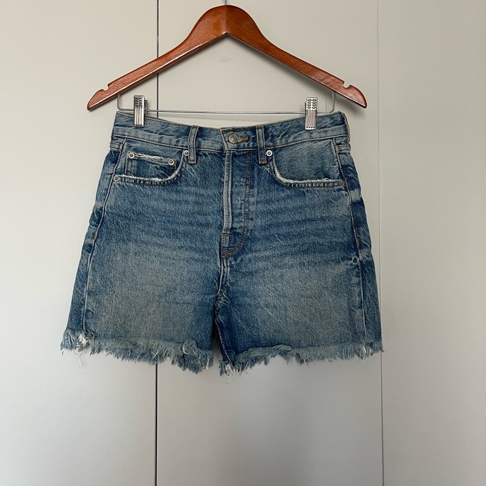 Zara denim shorts size 2 with fringe